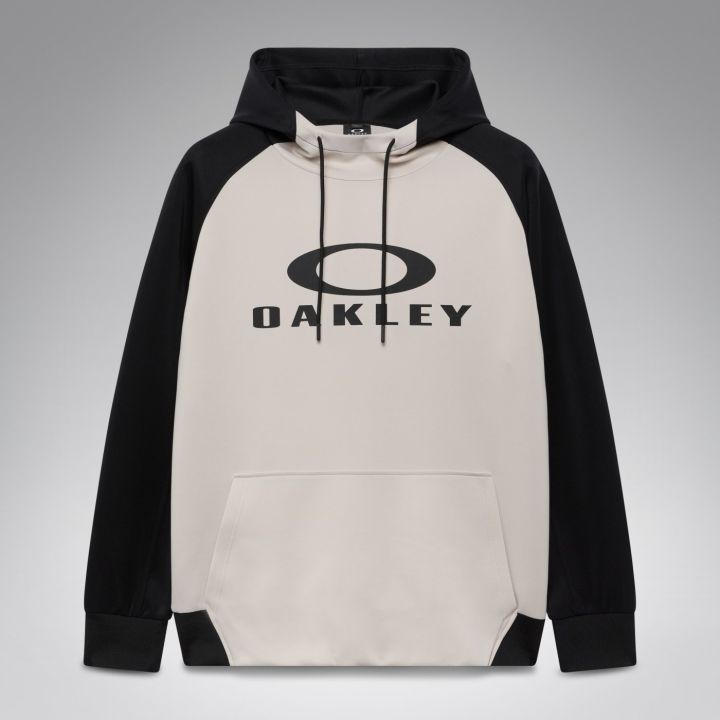 Oakley Bark Dwr Fleece Hoody – Lunar Rock/Blackout