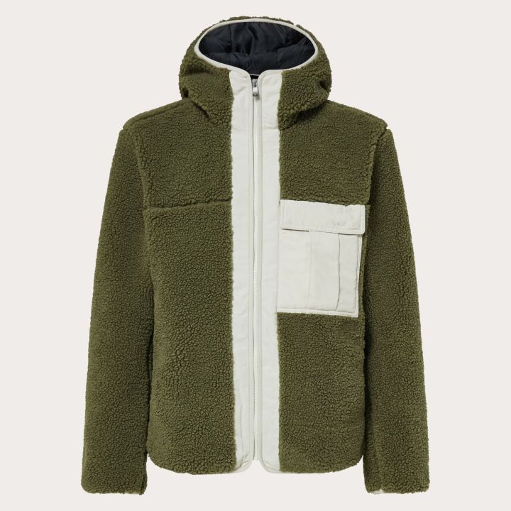 Oakley Snowdrift Full Zip Sherpa – Army Green