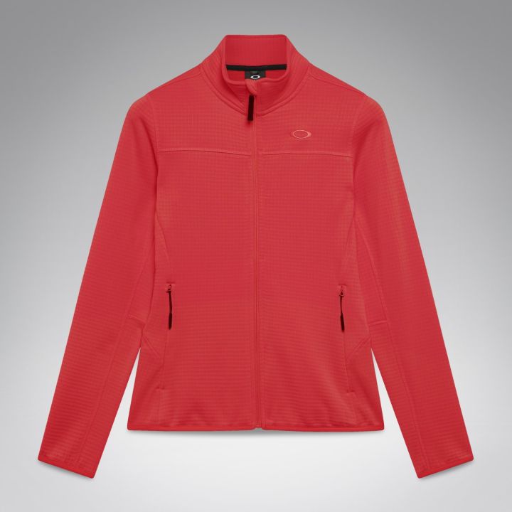 Oakley Women's Canopy Full Zip Sweatshirt – Hibiscus Red