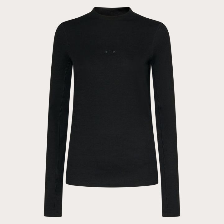 Oakley Women's Spruce Wool Long Sleeve Base Layer – Blackout