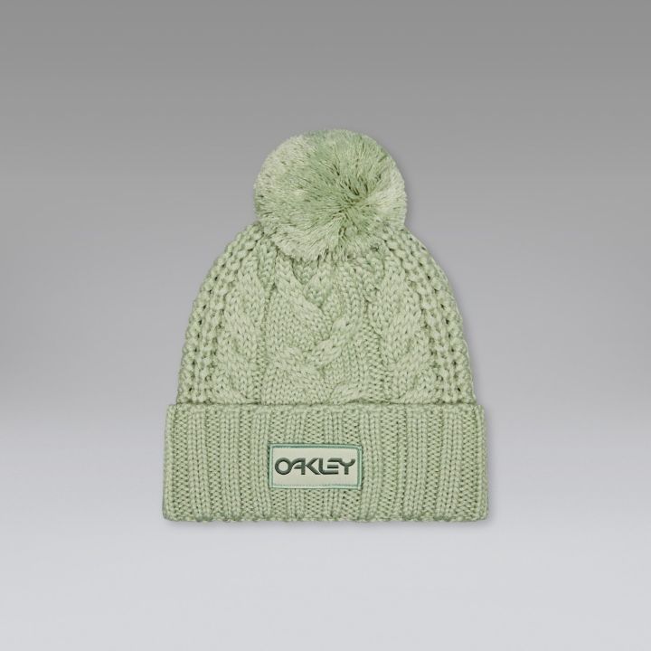 Oakley Harper Pom Beanie – Faded Green