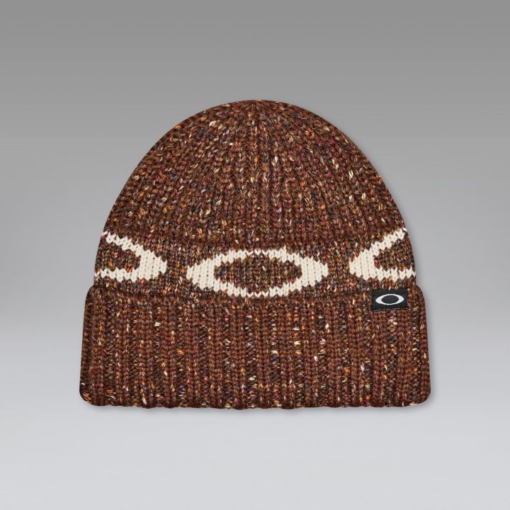 Oakley Women's Ellipse Ribbed Beanie – Dark Umber