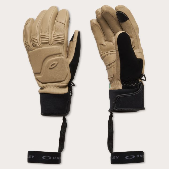 Oakley Peak Leather Gloves – Pebble