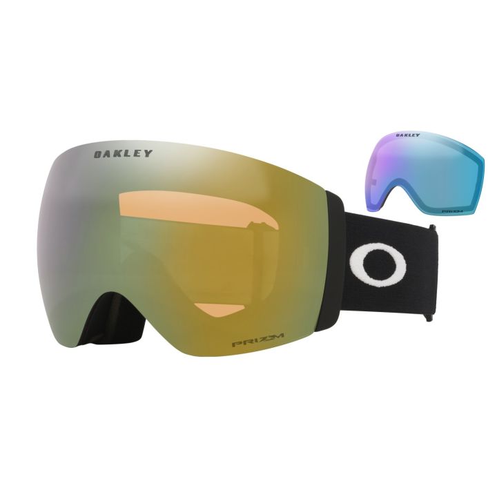 Oakley Flight Deck Pro L – Matte Black / Prizm Snow Sage Gold Iridium + Prizm Snow Iced Iridium
