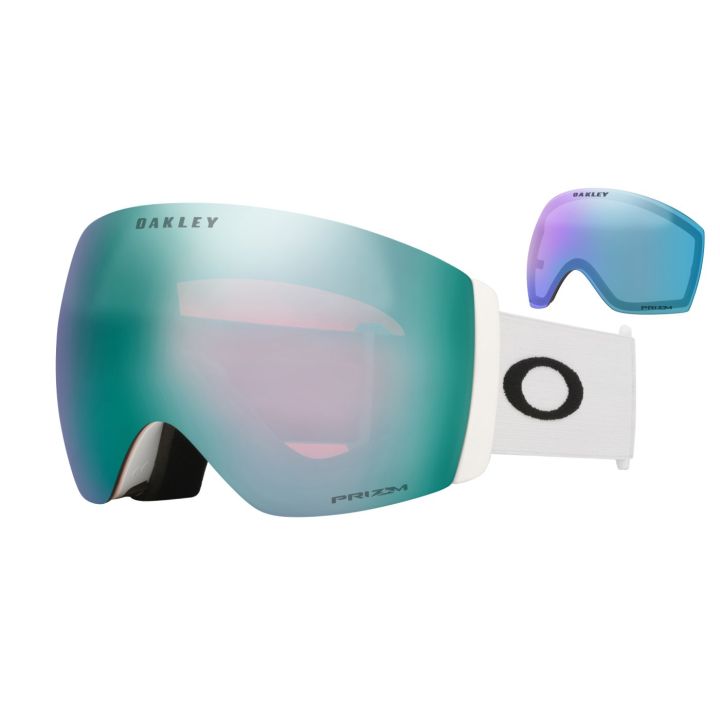 Oakley Flight Deck Pro L – Matte White / Prizm Snow Sapphire Iridium