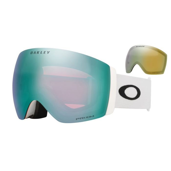 Oakley Flight Deck Pro L – Matte White / Prizm Snow Sapphire Iridium
