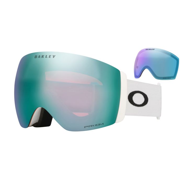 Oakley Flight Deck Pro L – Matte White / Prizm Snow Sapphire Iridium